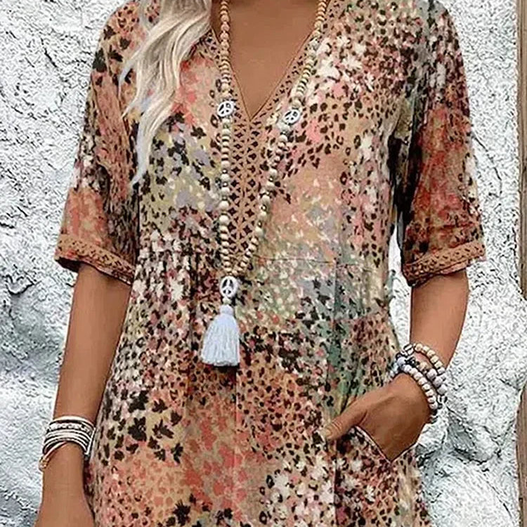 Lina | Lightweight V-Neck Dress