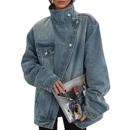 Cleo — Urban Asymmetrical Button Jacket