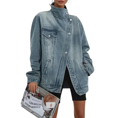 Cleo — Urban Asymmetrical Button Jacket