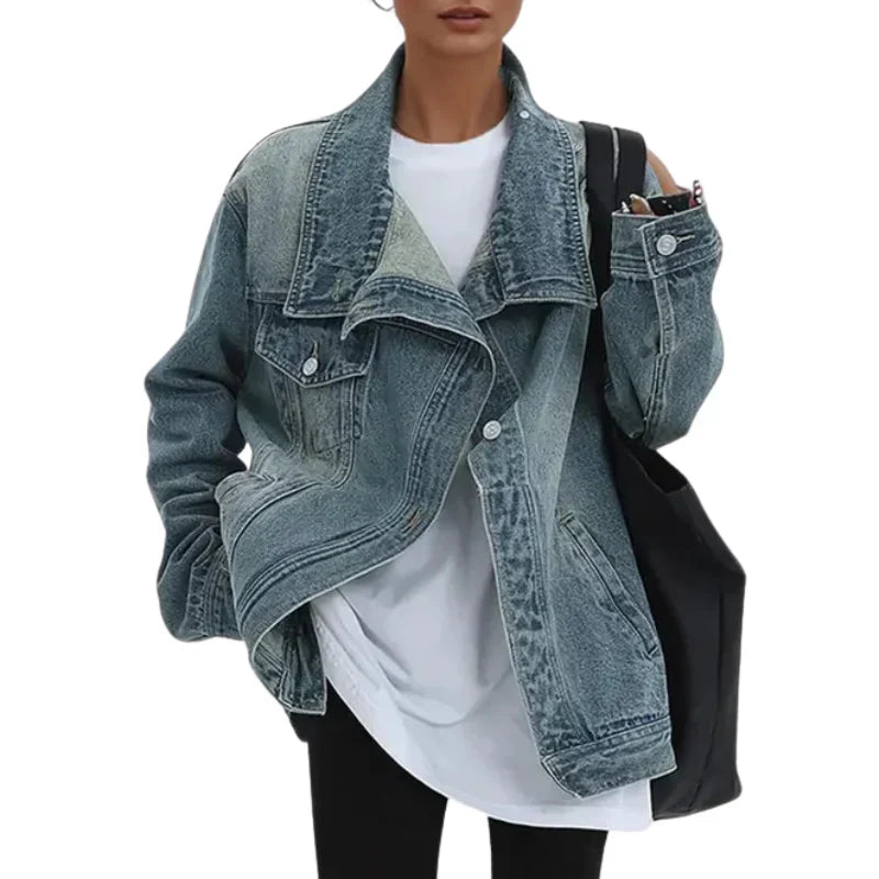 Cleo — Urban Asymmetrical Button Jacket