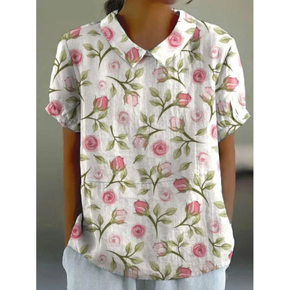 Isabella | Retro Floral Shirt