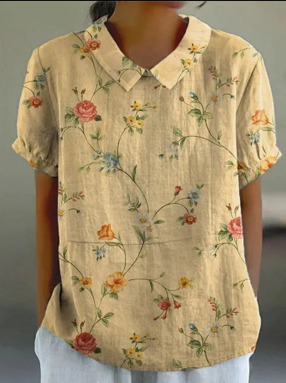 Isabella | Retro Floral Shirt