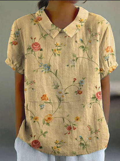 Isabella | Retro Floral Shirt