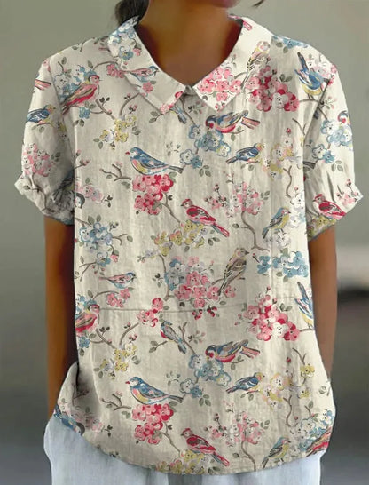 Isabella | Retro Floral Shirt