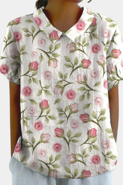 Isabella | Retro Floral Shirt