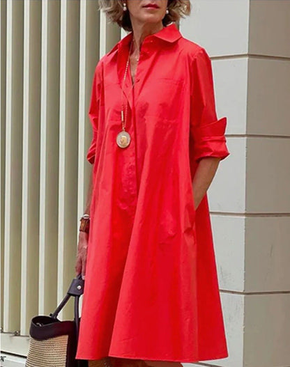 LIA MARLOWE | Fuchsia Midi Dress