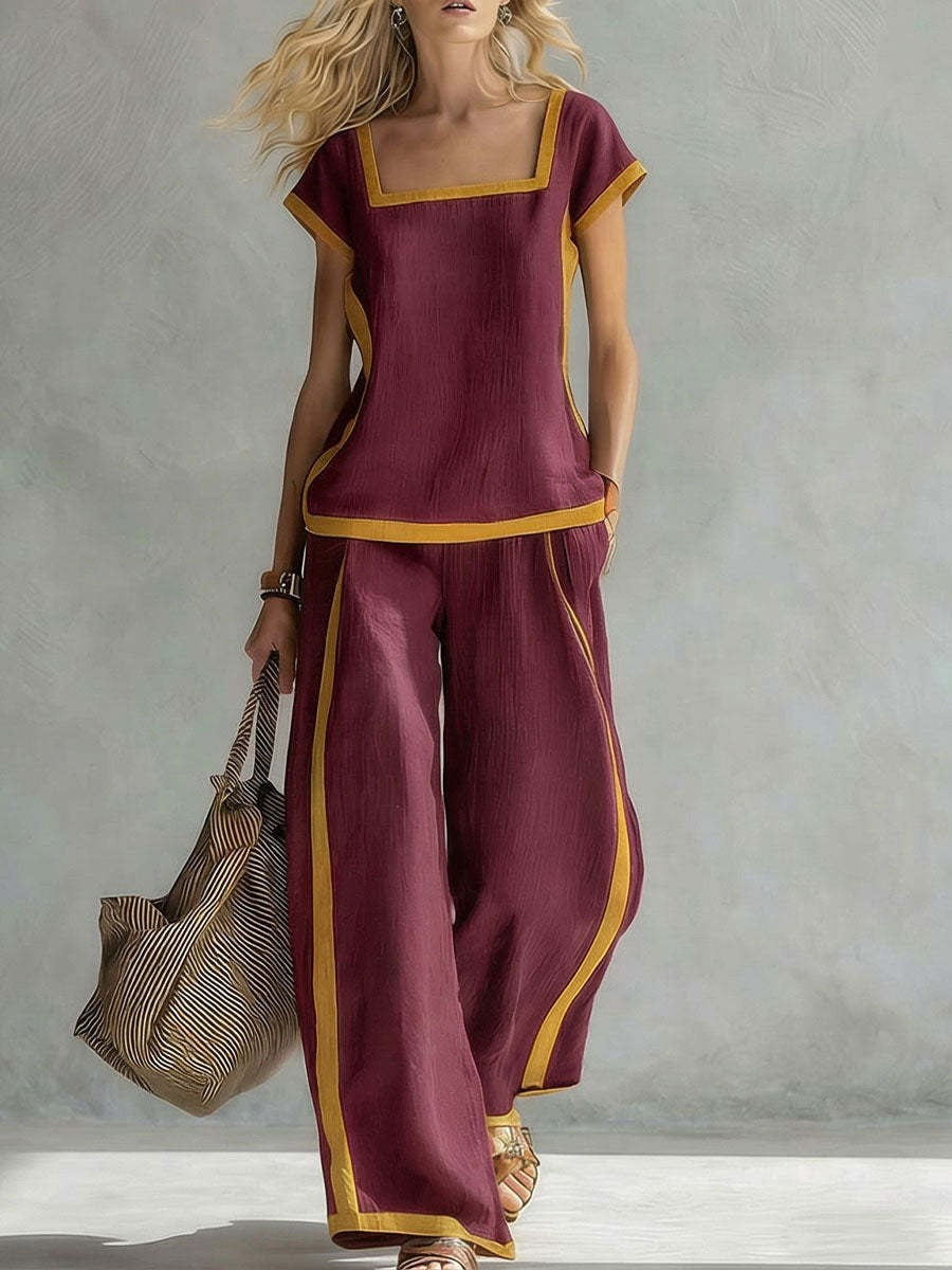 SERENA™ | Elegant Two-Piece Linen Set