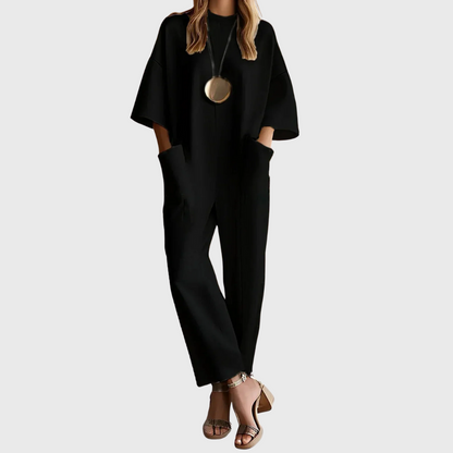 Claudia | Elegant Short-Sleeve Jumpsuit