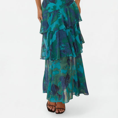 Domenica | V-Neck Chiffon Dress