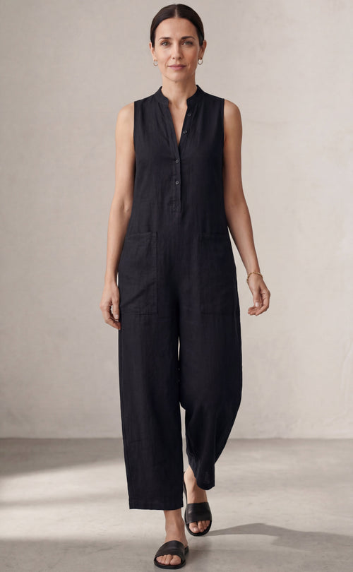 Claudia | Minimalist Linen Jumpsuit