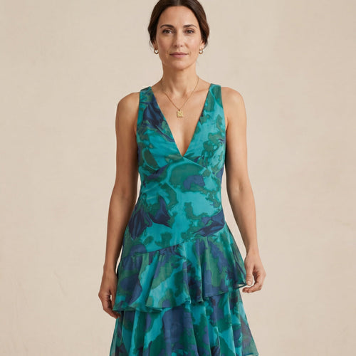 Domenica | V-Neck Chiffon Dress
