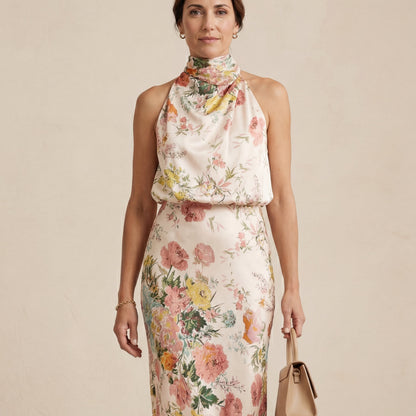 Lisa | Maxi Floral Halter