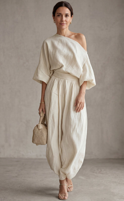 Off-White Linen Set
