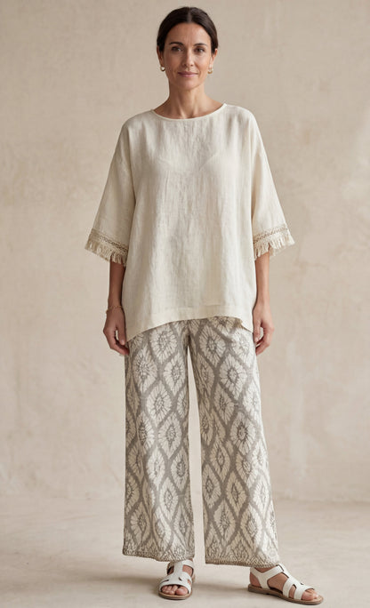 Ilaria — Sophisticated Top & Casual Pants