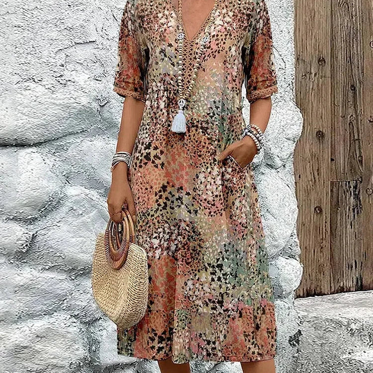 Lina | Lightweight V-Neck Dress