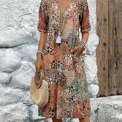 Lina | Lightweight V-Neck Dress