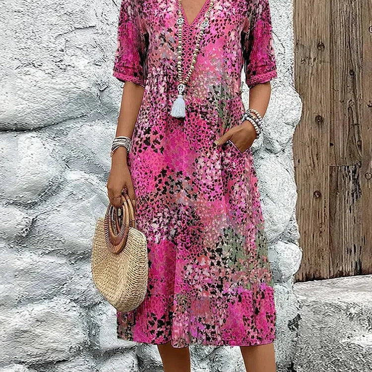 Lina | Lightweight V-Neck Dress