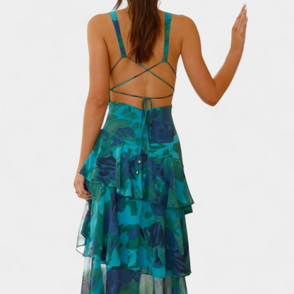 Domenica | V-Neck Chiffon Dress