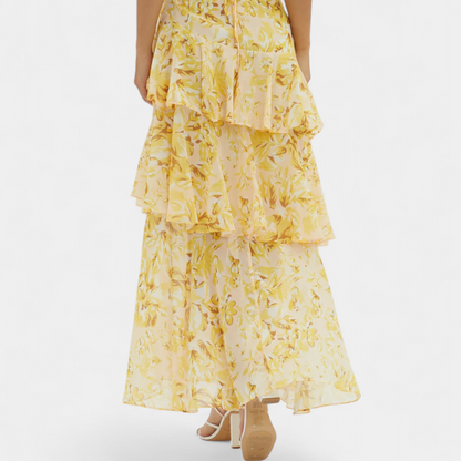 Domenica | V-Neck Chiffon Dress