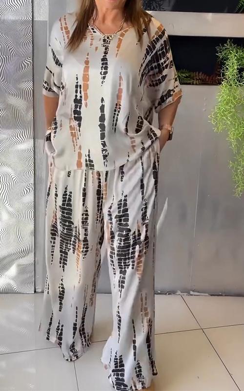 Marie — Printed Two-Piece Set