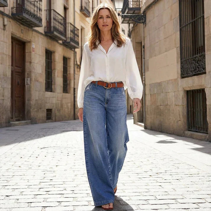 Paula — High-Waist Wide-Leg Jeans